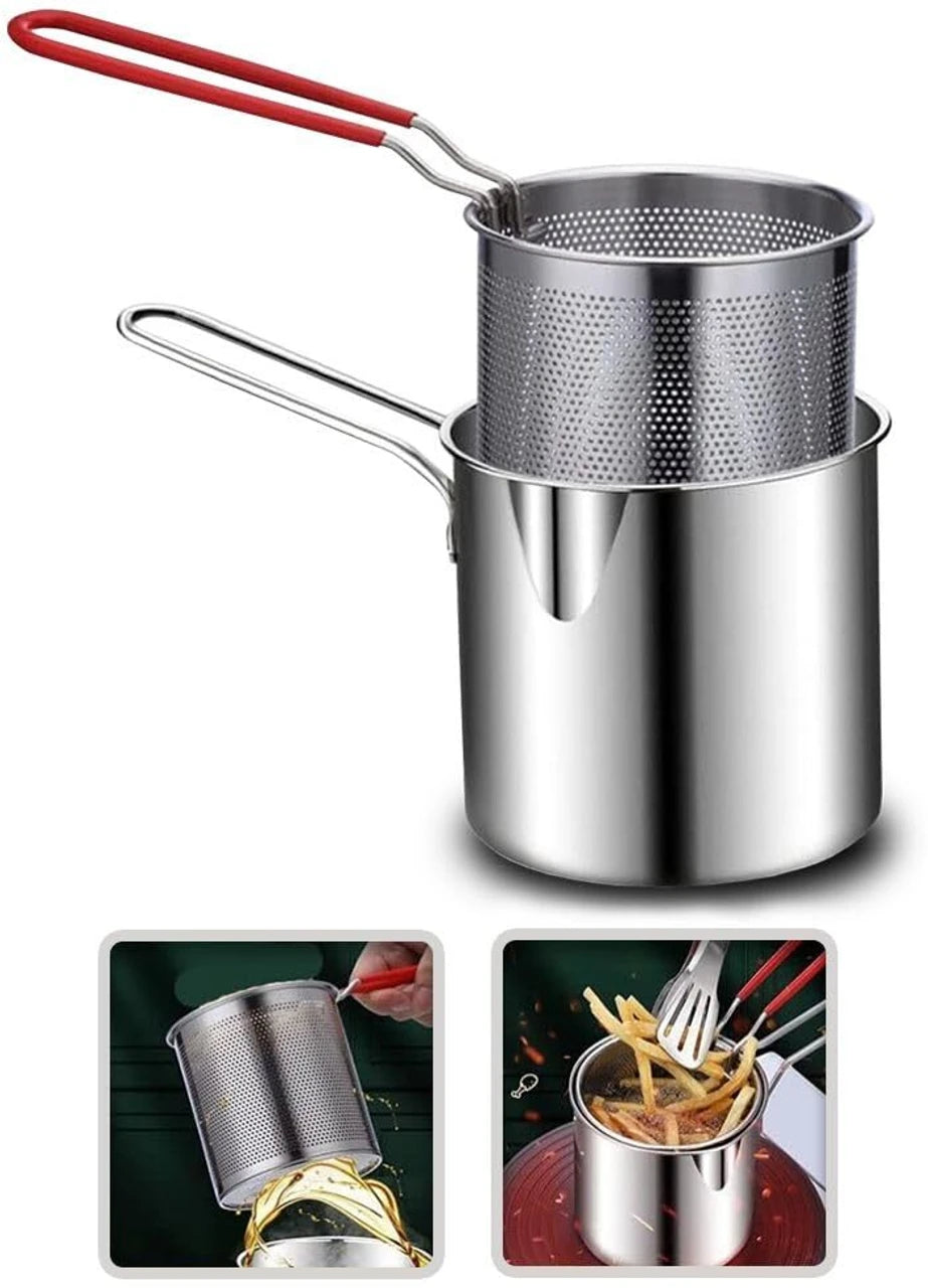 Stainless Steel Deep Fryer Pot